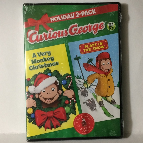 3 Curious George DVDs Holiday 2 pk, Zoo, Birthdays - Picture 2 of 8